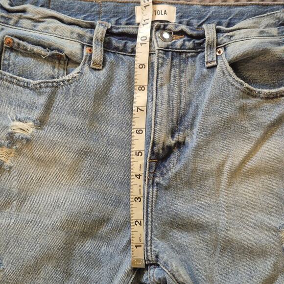 PISTOLA Presley High Rise Jeans 27 Blue Virginia Beach 90s Vintage Distressed - Picture 5 of 12